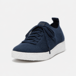 کتونی بنددار زنانه برند فیت فلاپ FitFlop RALLY E01 Multi-Knit Sneakers – Midnight Navy - تصویر 4