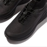 کتونی ساق دار زنانه فیت فلاپ FitFlop Uberknit High Top Sneakers – Black - Image 4