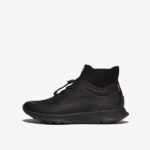 کتونی ساق دار زنانه فیت فلاپ FitFlop Uberknit High Top Sneakers – Black