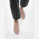 کتونی بنددار زنانه فیت فلاپ FitFlop RALLY E01 Multi-Knit Sneakers – Blush - تصویر 2
