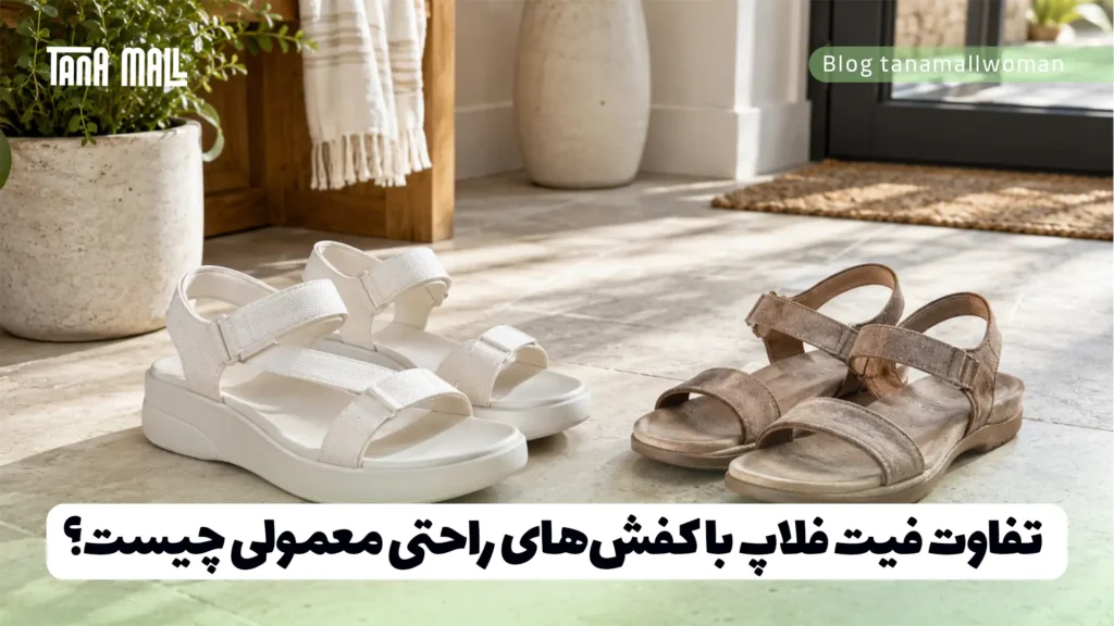 تفاوت فیت فلاپ با کفش‌های راحتی معمولی چیست؟