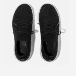کتونی بنددار زنانه برند فیت فلاپ FitFlop Rally Tonal Knit Trainers – Black - تصویر 5