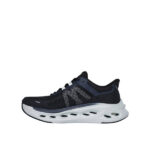 کتونی بنددار مردانه اسکچرزSkechers Max Cushioning Glide-Step 220422 BKGY - Image 2