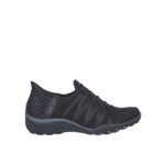 کتونی بندنما زنانه اسکچرز مشکی  SKECHERS Hands Free Slip-ins Relaxed Fit: Breathe-Easy 100593 BBK