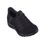 کتونی بندنما زنانه اسکچرز مشکی  SKECHERS Hands Free Slip-ins Relaxed Fit: Breathe-Easy 100593 BBK - Image 5